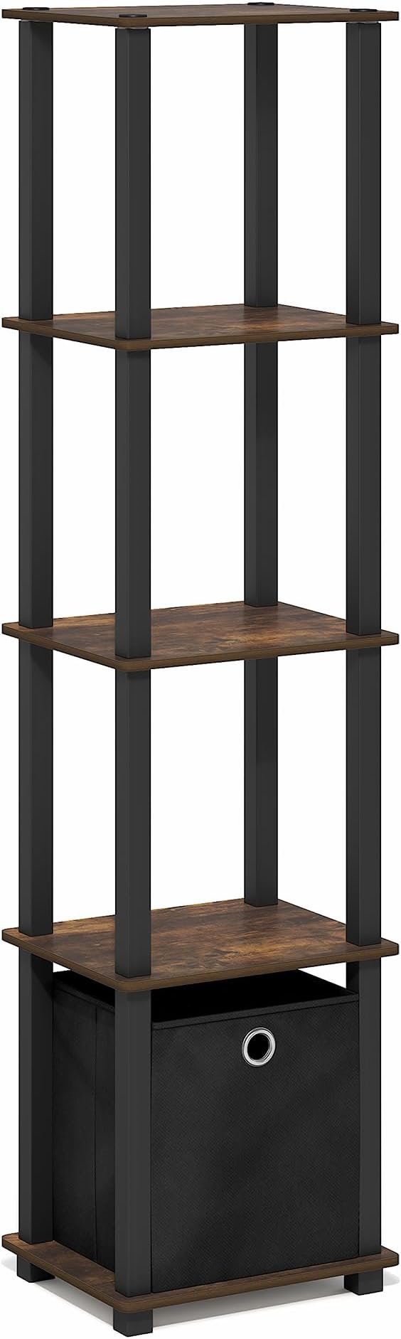 Furinno Turn-N-Tube Book Shelf, 5-Tier Square Open Frame Display Shelf - Image 6