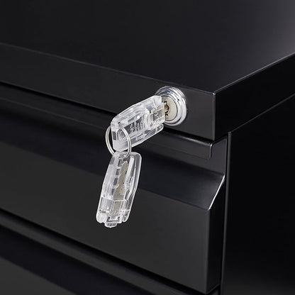 3-Drawer Lockable Mobile File Cabinet – Metal A4/Letter/Legal Size Storage - Image 4