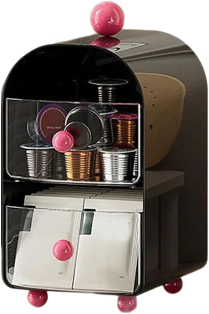 Multi-Compartment Tray for Coffee Pods & Tea Bags Space-Saving Kitchen/Desktop - Image 8