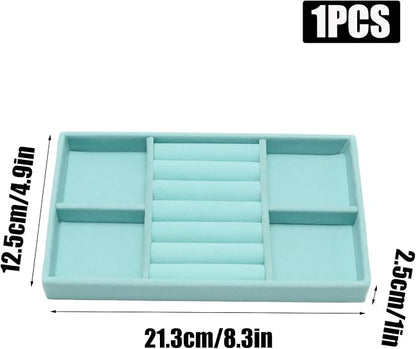 Velvet Jewelry Trays for Drawers, Ring Earring Necklace Bracelet Holder - Image 2