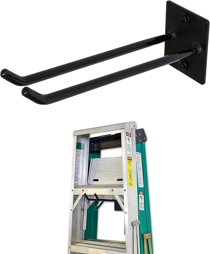 StoreYourBoard Ladder Storage Wall Hook – Heavy Duty Steel Ladder Hanger by StoreYourBoard