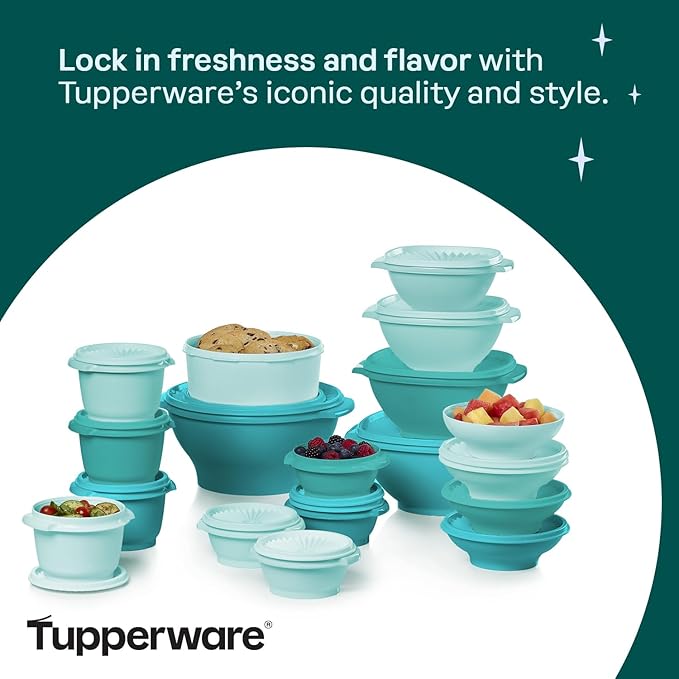 Tupperware Heritage Collection, New 36 Piece Food Storage Container Set in - Image 6