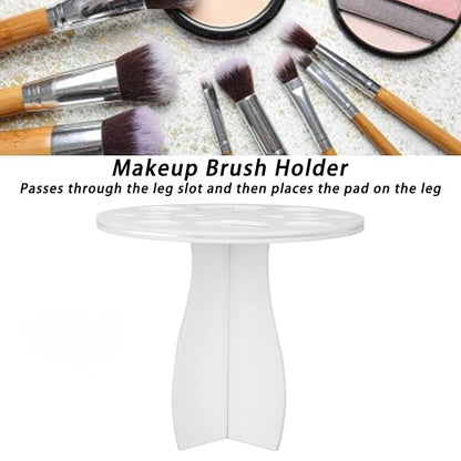 ZJchao Makeup Brush Drying Rack, 14 Holes Paint Brush Drying Holder Make Up - Image 2