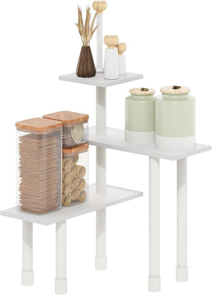 Furinno Turn-N-Tube Kitchen Countertop Organizer, 3-Tier Corner Countertop by Furinno-FitsYourSpaceFitsYourBudget