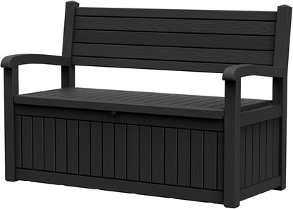 80 Gallon Outdoor Storage Bench, Heavy Duty Deck Box by TimberAura