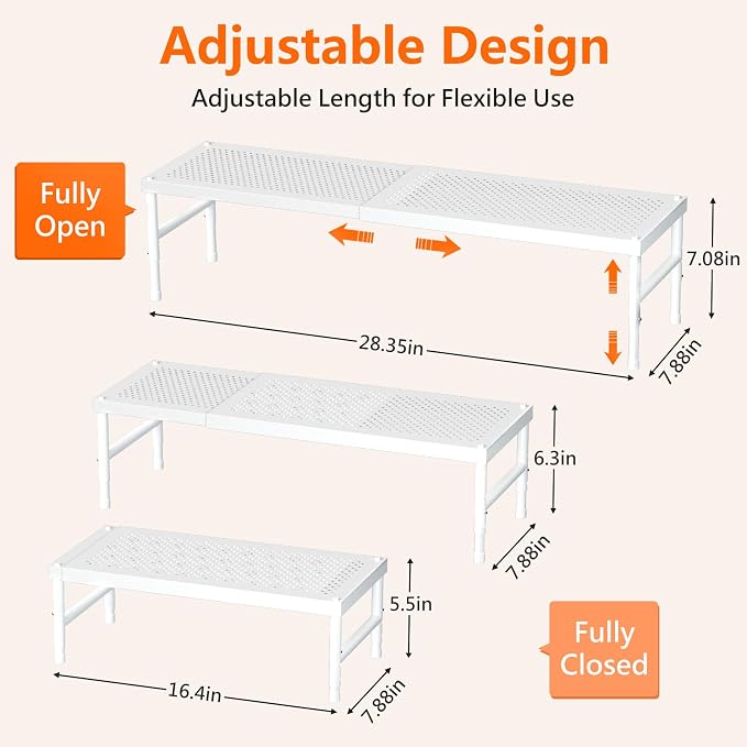Kitchen cabinet organizer shelf, Spice Racks, Counter Shelf - Image 2