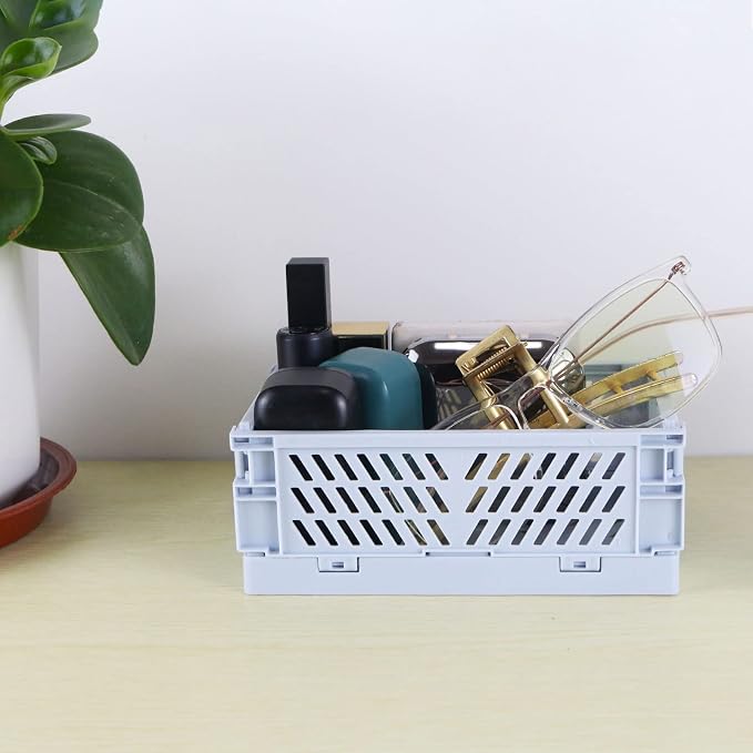 Tixill 2-Pack Mini Foldable Plastic Baskets - Image 5