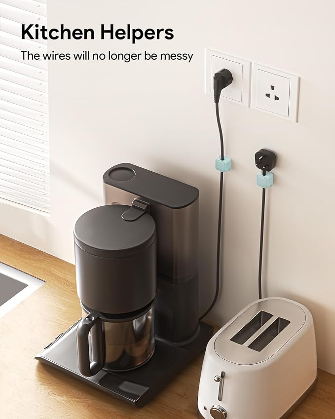 8 Pack Magnetic Cord Organizer, Easy Secure Adhesive Cable Management, Wire - Image 6