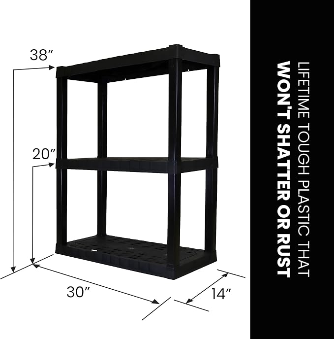 Oskar Heavy Duty Plastic Storage Shelves- - Image 3