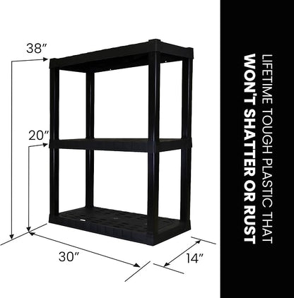 Oskar Heavy Duty Plastic Storage Shelves- - Image 3