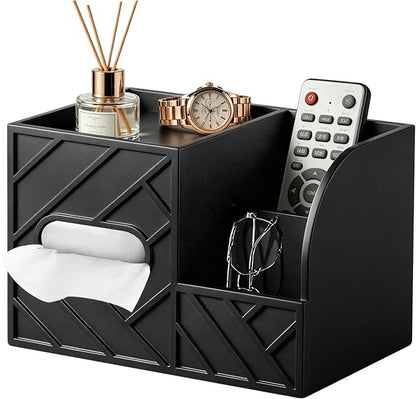Aesthetic Tissue Box Cover, Modern Minimalist Remote Control Holder by Thelittlebeautyoflife