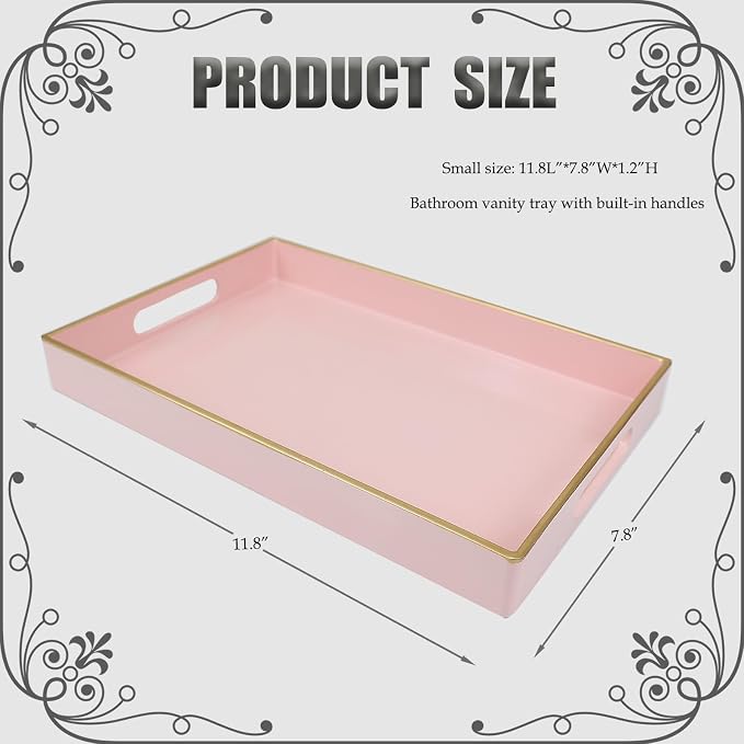 Spsyrine Pink Bathroom Vanity Tray - Image 2