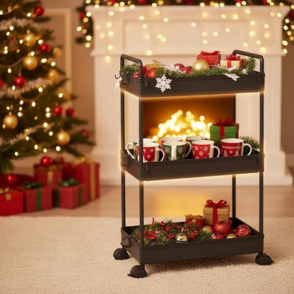 Ronlap 3 Tier Slim Rolling Storage Cart - Image 7