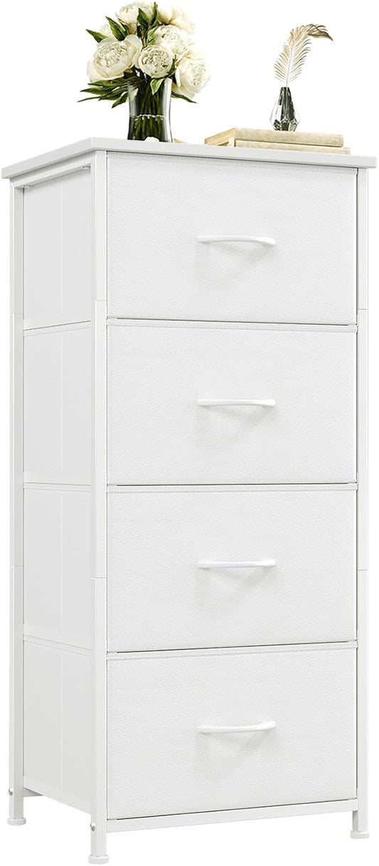 Somdot Dresser for Bedroom, 4 Drawer Storage Cabinet, Steel Frame and MDF Wood by Somdot