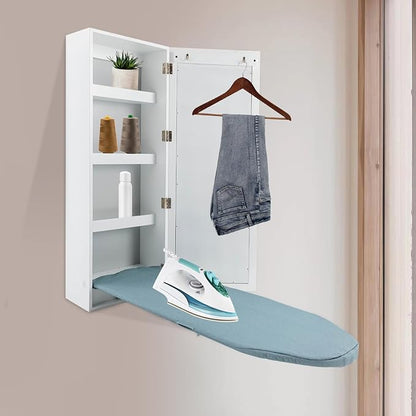 Wall Mounted Ironing Board Cabinet, Built-in Foldable Ironing Board, Wall - Image 6