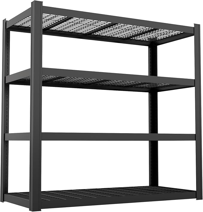 71" Wx71 H Industrial Shelving, 8000LBS Garage Storage Shelves, 4 Tier - Image 8