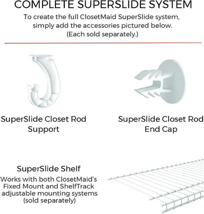 ClosetMaid 2050 Super Slide Adjustable Hanging Closet Rod - Image 5