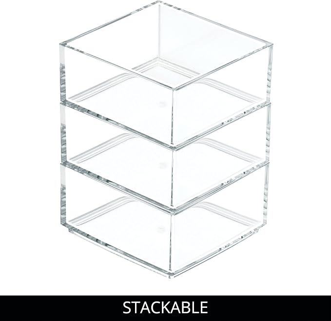 iDesign Clarity Plastic Drawer Organizer, - Image 4