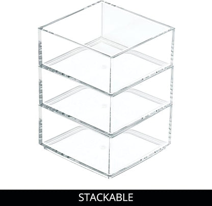iDesign Clarity Plastic Drawer Organizer, - Image 4