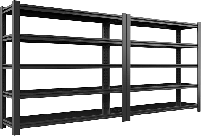 60" W Garage Shelving Heavy Duty Metal Shelving 3000LBS Storage Shelves by Howzone