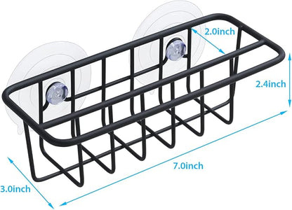 Sink Caddy Sponge Holder for Kitchen Sink Dish Cloth Hanger 2 Suspension Options - Image 6