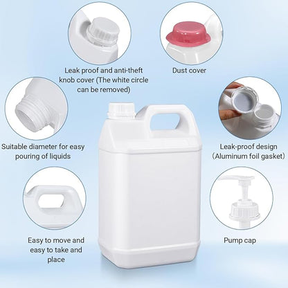 Plastic F-Style Jug Reusable Food-Safe, Heavy-Duty HDPE Containers - Image 6
