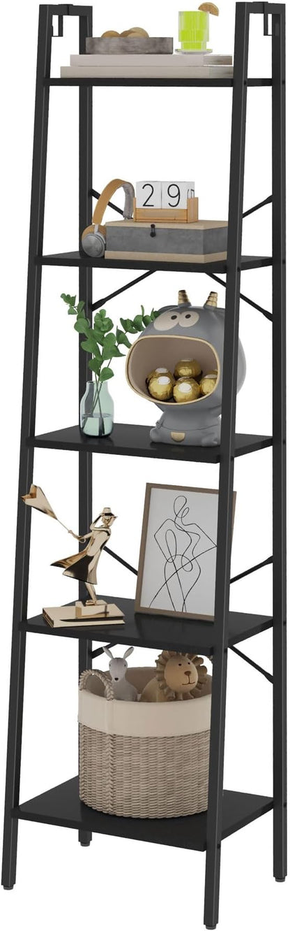 Hzuaneri Ladder Shelf, Freestanding Corner Storage Shelf | Bookcase - Image 7