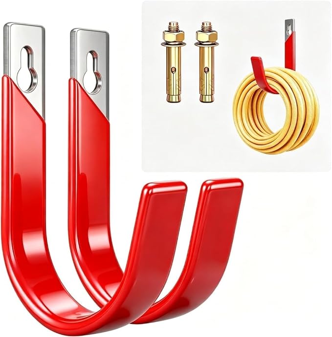 Heavy Duty Metal Garage Hooks Wall Mount 2 Pack, Garage Hanger Utility Storage by Unknown