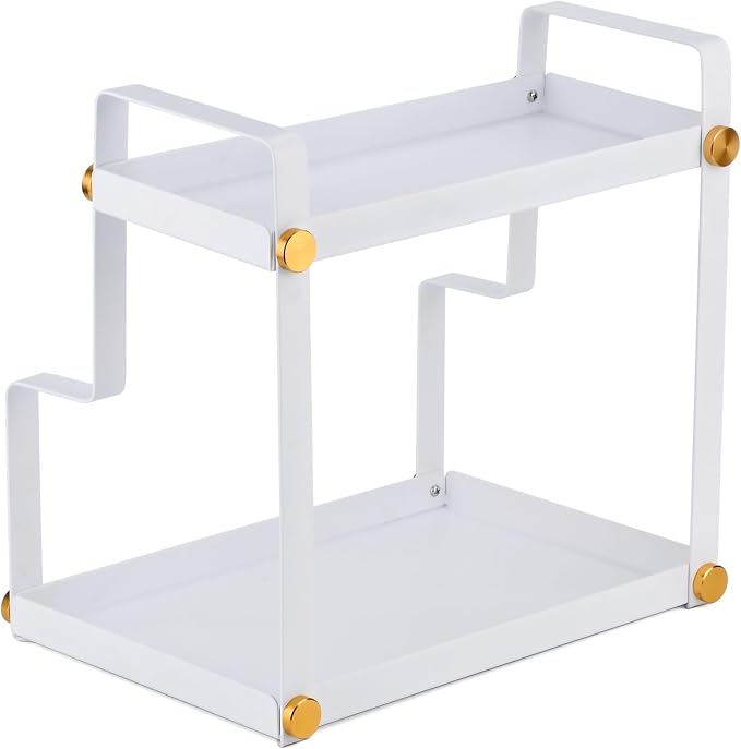 FFK 2 Tier Bathroom Countertop Organizer, Cosmetic Organizer, Storage Shelf - Image 4