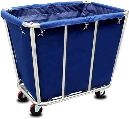 Laundry Cart Commercial, 10 Bushel Large Industrial Rolling Laundry Hamper by Graywlof