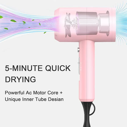 slopehill Professional Ionic Hair Dryer, Powerful 1800W Fast Drying Low Noise - Image 2