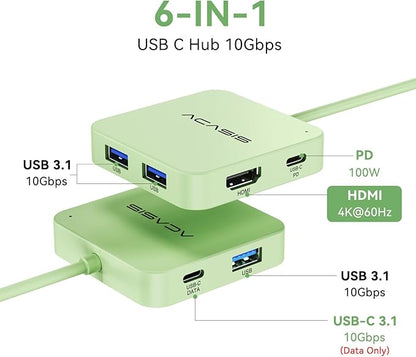 ACASIS USB C Hub 10Gbps, USB C to 4K 60Hz HDMI Adapter - Image 2