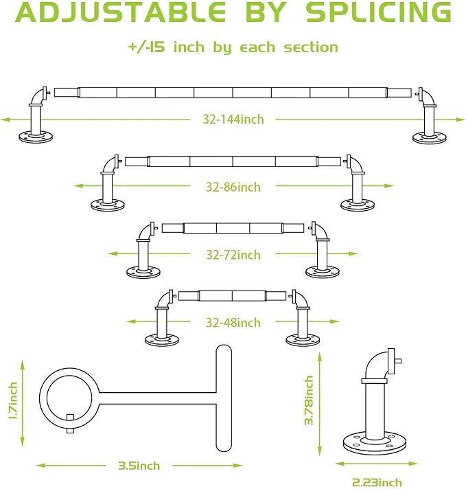 1-Inch Industrial Duct Curtain Rod - Image 5