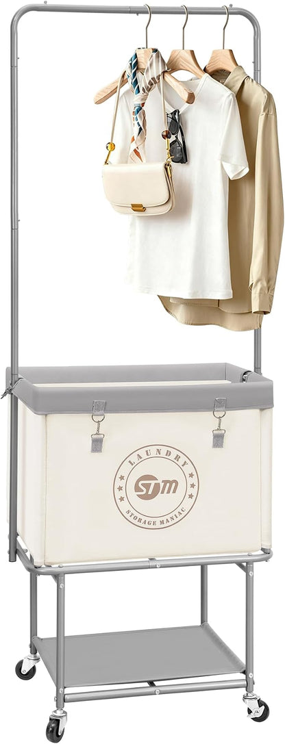 STORAGE MANIAC Rolling Laundry Cart by STORAGEMANIAC