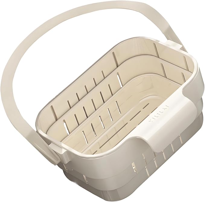 Foldable Sink Drainer Basket Hanging Strainer Colander - Image 7