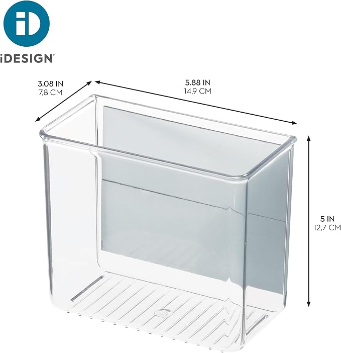 iDesign Magnetic Small Clear Plastic Organizer Bins - Image 2