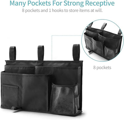 Bseash Bunk Bed Organizer, Bedside Caddy Hanging Bed Organizer Storage Bag 8 - Image 2