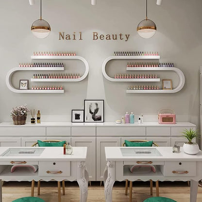 Wall Mounted Shelf Nail Polish Bottle Display Rack, U-Shaped Essential Oil - Image 3