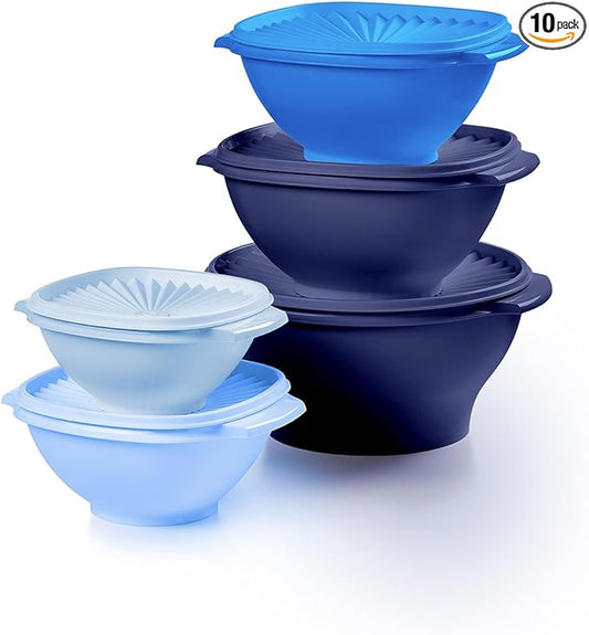 Tupperware Heritage Collection, New 10 Piece Food Storage Container Set in by Tupperware