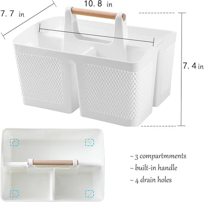 rejomiik Portable Shower Caddy Basket Plastic Cleaning Caddy Organizer Storage - Image 3