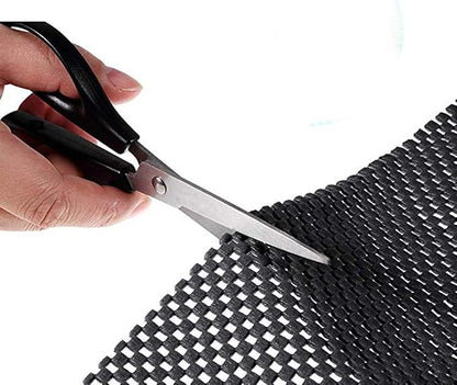 Shelf Liner Drawer Liner Non-Slip Mat Shelves Liners 12" X6.5’ Grid Pattern PVC - Image 2
