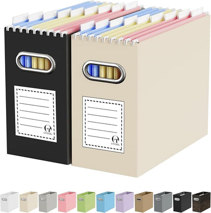 Portable Collapsible Cardboard File Box by Oterri