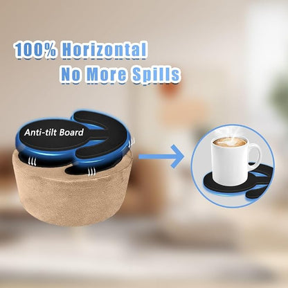 Xchouxer Couch Cup Holder Pillow, Sofa and Bed Organizer Caddy - Image 3