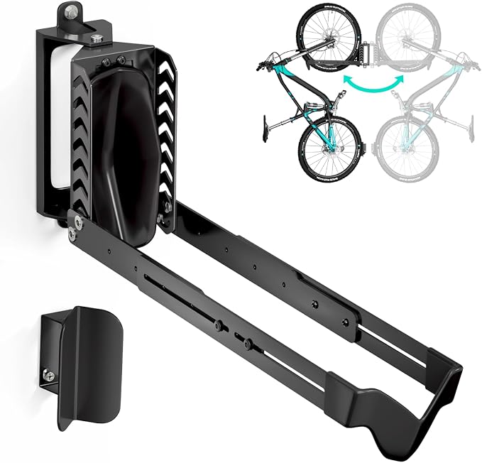 Swivel Bike Rack Wall Mount, Bike Hangers by Byokay