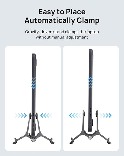 SODI Vertical Laptop Stand for Desk, Aluminum Laptop Holder Compatible - Image 3