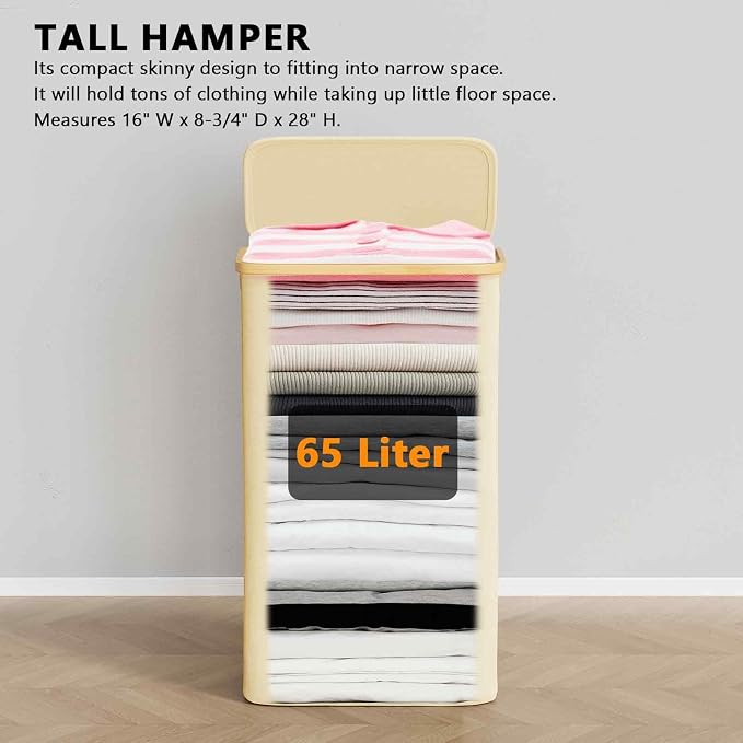 SpaceAid Slim Laundry Hamper - Image 5