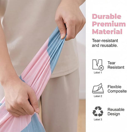 No-Pump Vacuum Storage Bags, Upgrade Large Storage Compression Bags No-Pump 3D - Image 5