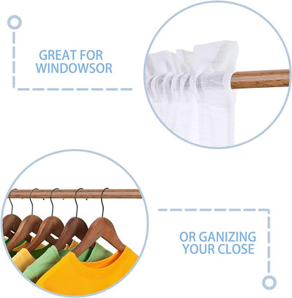AIZESI Spring Tension Curtain Rods Short Tension Rod - Image 3