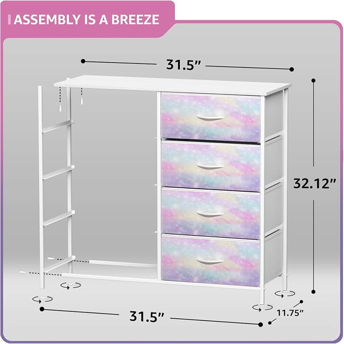 Sorbus Kids Dresser with 8 Drawers - Image 3