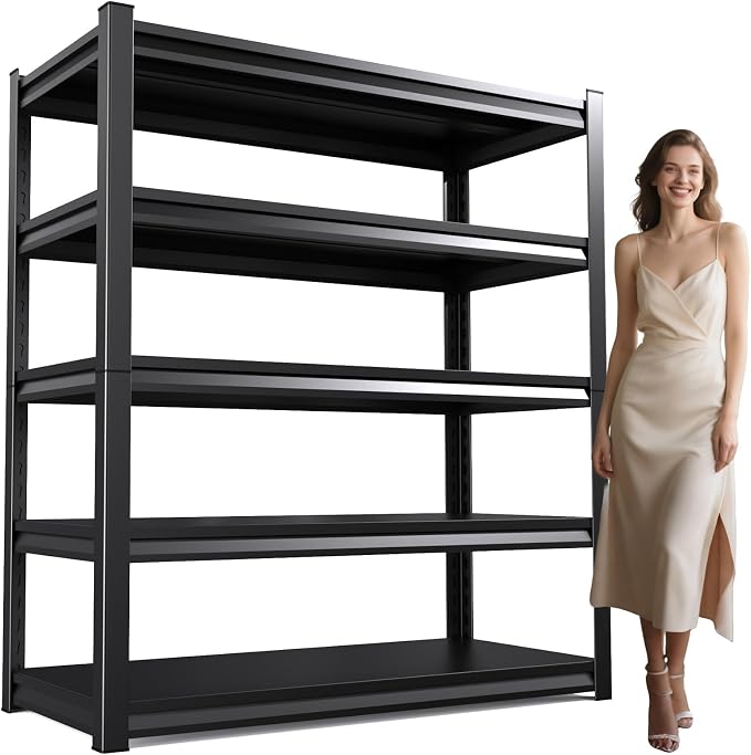 72" H/59 W Garage Shelving Heavy Duty Storage Shelves Adjustable Garage Shelves by AOJUFEO